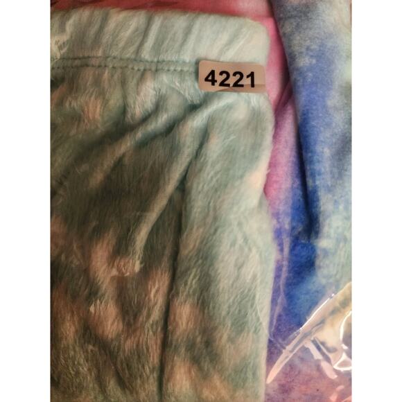 Cuddl Duds SO Pajama Pants Bundle Girls Size 6 Fleece Tie Dye 2 Pieces - Picture 4 of 4